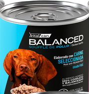 VITAL CAN BALANCED LATA DOG SOUFFLE POLLOS 340GR PROMO 2+1