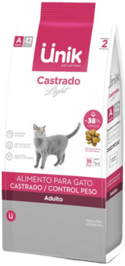 UNIK CAT ADULTO CASTRADO / CONTROL DE PESO 2KG