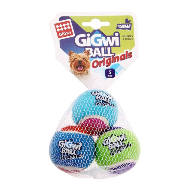 GIGWI BALL PELOTAS TENIS MINI X3