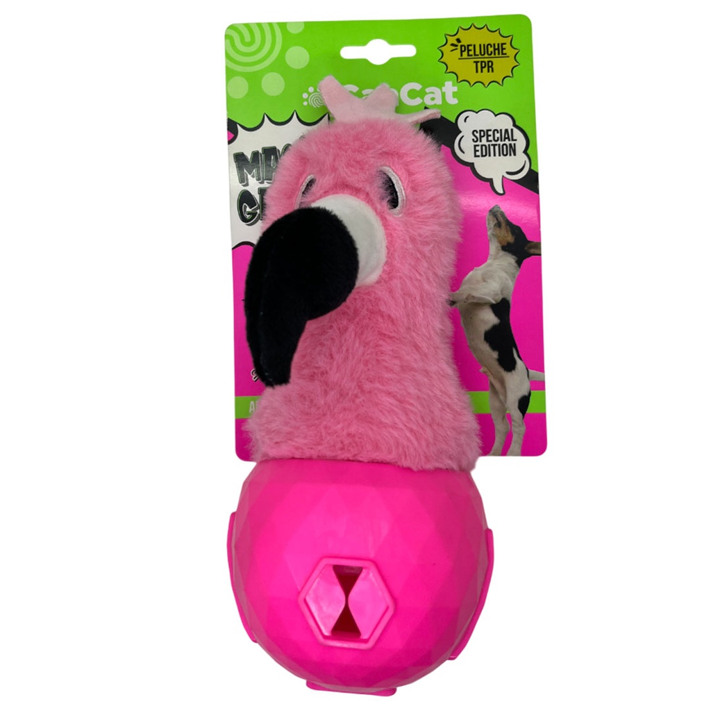 CANCAT PELUCHE PARA ALIMENTO FLAMENCO