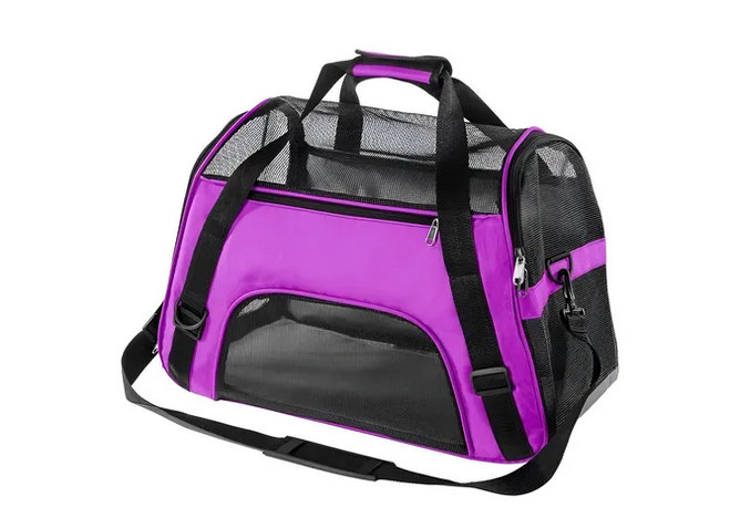 BOLSO LISO CON RED MEDIANO 25x46x30cm.