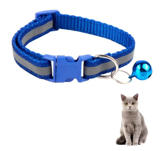 COLLAR GATO REGULABLE ESTAMPADO Y CON BRILLOS