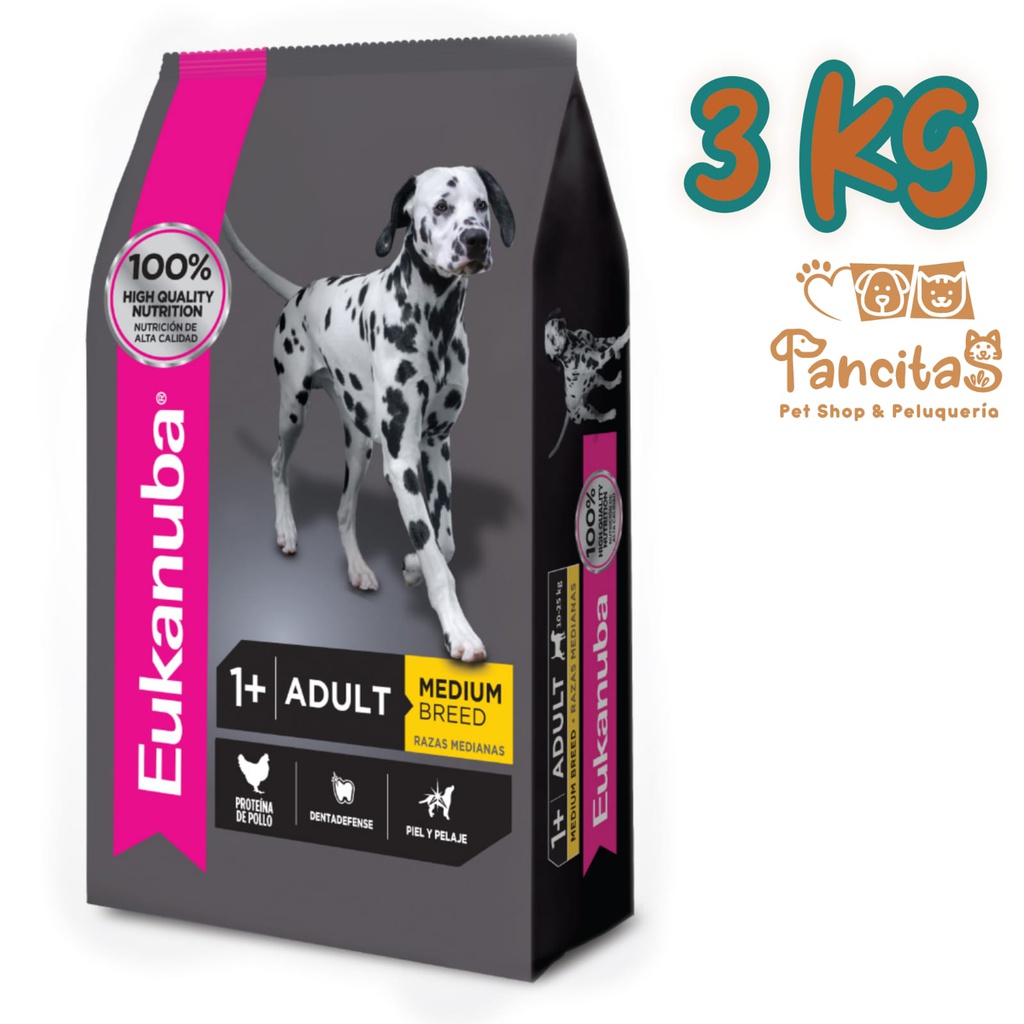 EUKANUBA  ADULTO MEDIUM 3KG