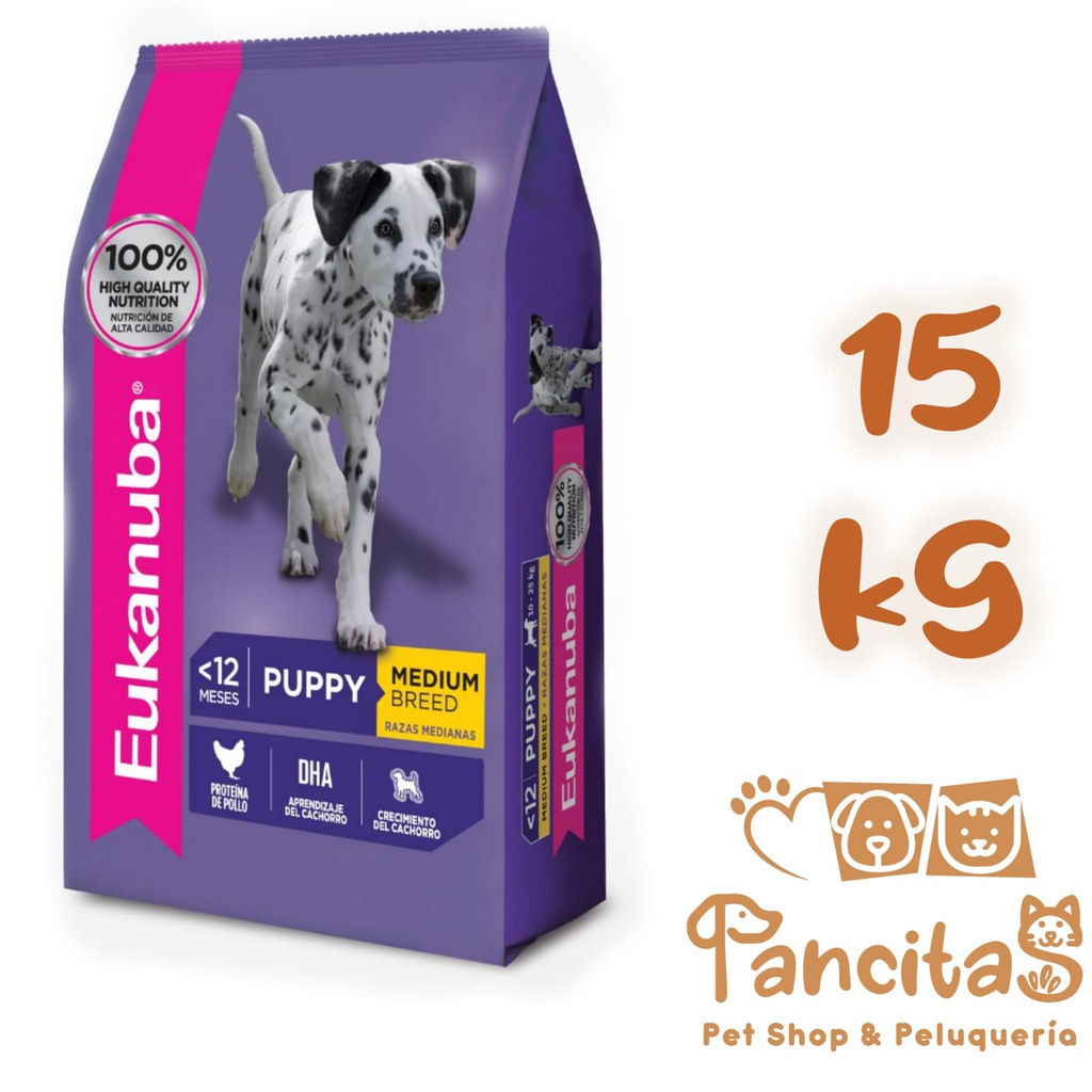 EUKANUBA  PUPPY MEDIUM 15KG