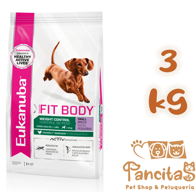 EUKANUBA FIT BODY SMALL 3KG (ex weight control)