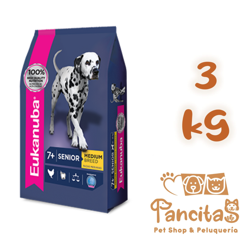 EUKANUBA  SENIOR +7 MEDIUM 3KG