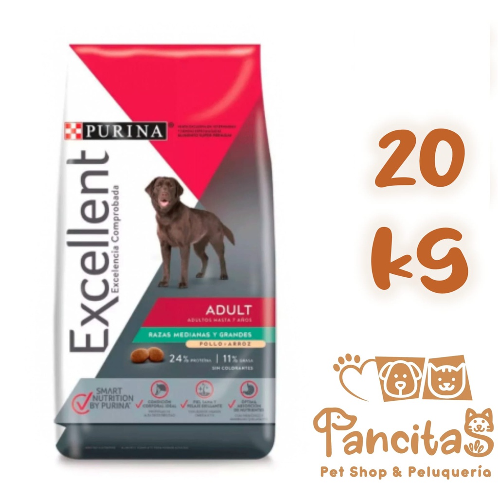 EXCELLENT DOG ADULT MED/LAR 20KG PROMO