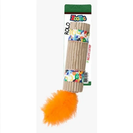 ZOOTEC ROLO SISAL GRANDE CON HIERBA GATERA Y PLUMA