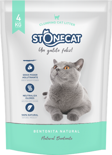 PIEDRITAS BENTONITA AGLUTINANTES STONE CAT 4KG PROMO