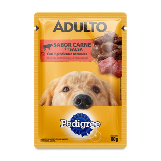 PEDIGREE POUCH DOG CARNE EN SALSA 100GR PROMO (6x5)