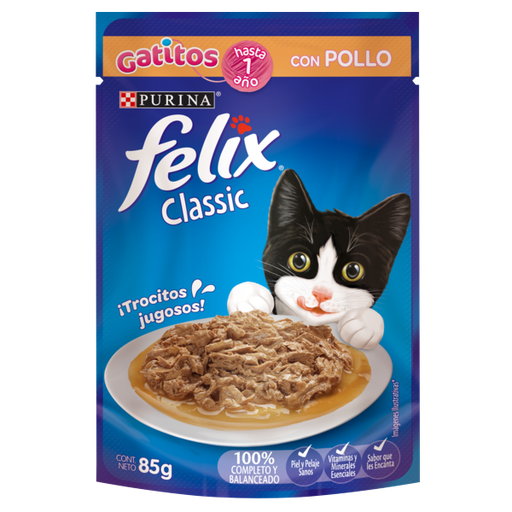 FELIX POUCH GATITOS POLLO