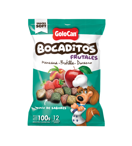 [GC] GOLOCAN BOCADITOS SABOR FRUTALES 100GR