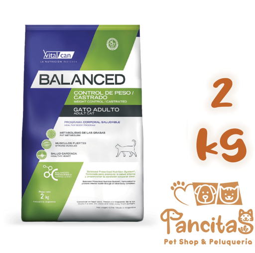 [VC] VITAL CAN BALANCED  CAT CONTROL DE PESO/ CASTRADO 2KG