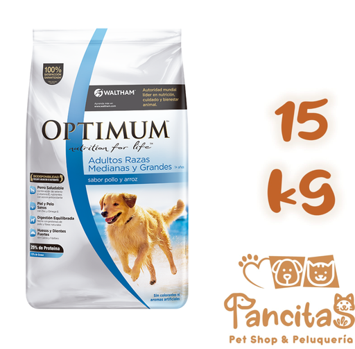 OPTIMUM ADULTO MEDIUM/LARGE 15 KG PROMO