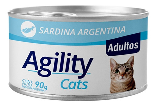 AGILITY CAT LATA ALIMENTO HUMEDO SARDINA 90GR