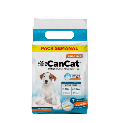 CANCAT PAÑO EDUCATIVO PACK X7 U 60x60CM