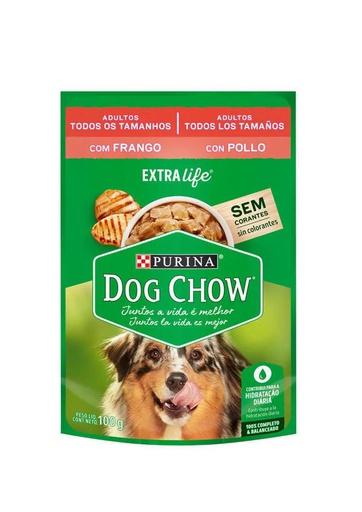 DOG CHOW POUCH DOG ADULT POLLO