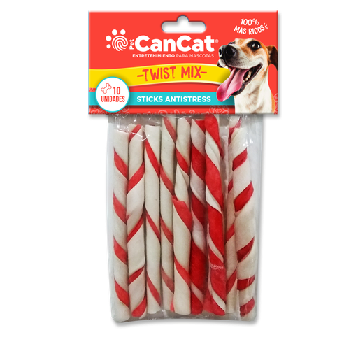 [324] CANCAT PALITOS CUERO CON TIRA DE CARNE PACK X10