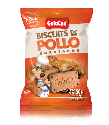 [GC] GOLOCAN BOCADITOS BISCUITS DE POLLO 120 GR