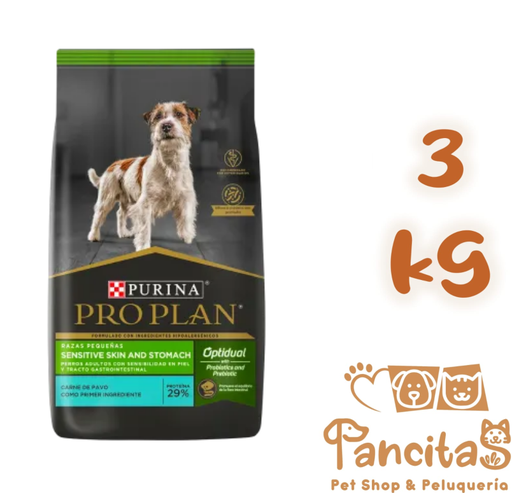 PRO PLAN DOG ADULT SMALL SENSITIVE SKIN AND STOMACH x 3KG