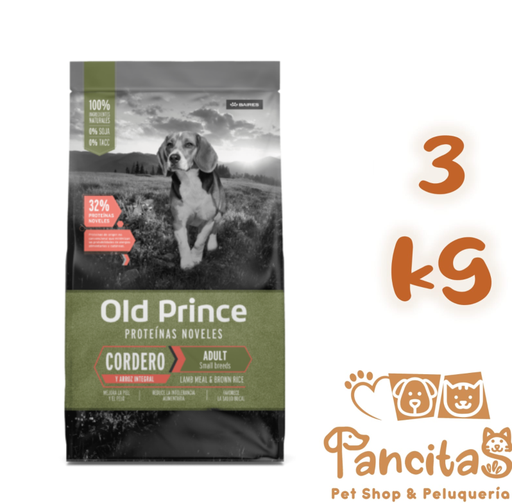 OLD PRINCE DERMA CORDERO Y ARROZ SMALL 3KG