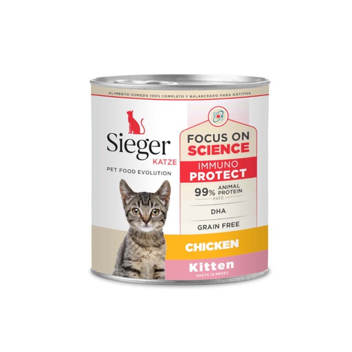 SIEGER KATZE LATA KITTEN POLLO 340GR