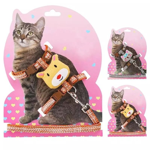 [1472070] CONJUNTO ARNES CORREA GATO CON PELUCHE
