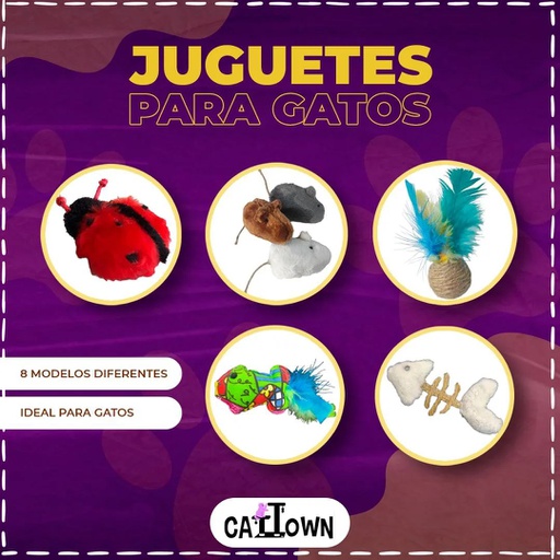 JUGUETE GATO CATTOWN VARIOS