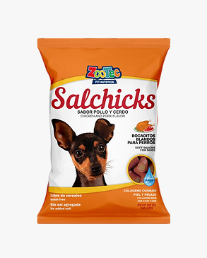 ZOOTEC SALCHICKS DOG POLLO Y CERDO 100GR