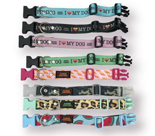 COLLAR REGULABLE POLIESTER CANINE COUTURE TODOS