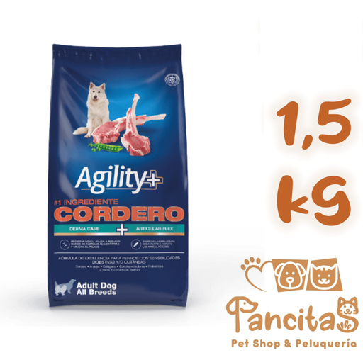 AGILITY+ DOG ADULTO CORDERO 1,5 KG