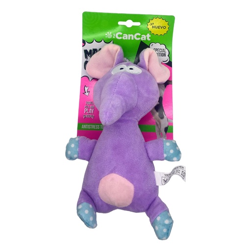 [2772] CANCAT PELUCHE ELEFANTE LILA 20CM