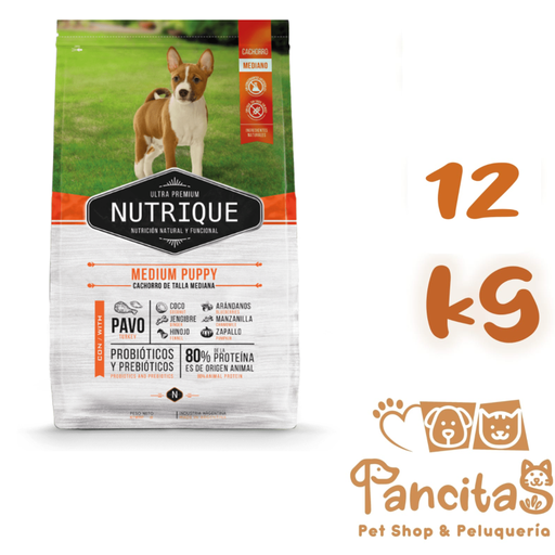 NUTRIQUE DOG PUPPY MEDIUM 12KG (A PEDIDO)