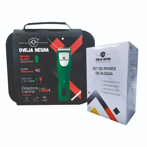[88947] OVEJA NEGRA PELADORA PRO1 + KIT PEINES DE ALZA + CORTANTE CERAMICO