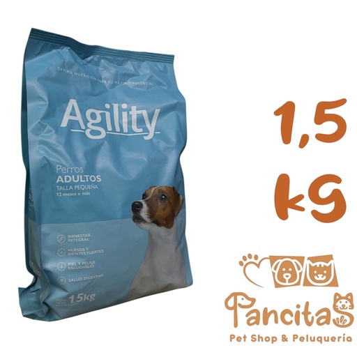AGILITY DOG ADULTO RAZAS PEQUEÑAS 1,5KG