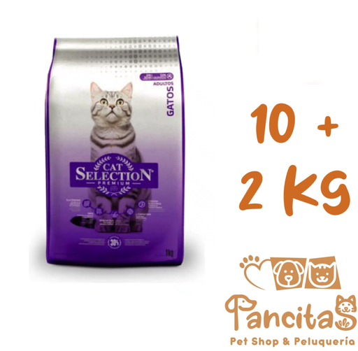 CAT SELECTION ADULTO 10 + 2KG