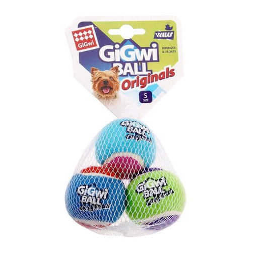 [6119] GIGWI BALL PELOTAS TENIS MINI X3