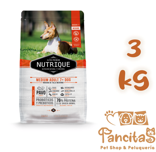 NUTRIQUE DOG ADULT MEDIUM +7 3KG