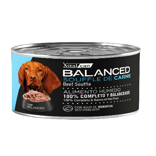 VITAL CAN BALANCED LATA DOG SOUFFLE CARNE 85GR PROMO 2+1