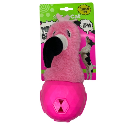 [RN440] CANCAT PELUCHE PARA ALIMENTO FLAMENCO