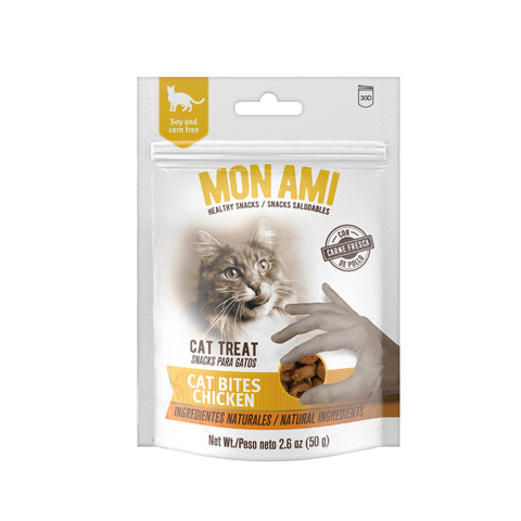 MON AMI SNACKS CAT BITES CHICKEN 50GR