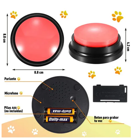 [P503] BOTON DE ENTRENAMIENTO COMANDO CON ALMACENAJE DE VOZ