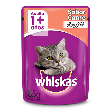 WHISKAS POUCH ADULTO CARNE SOUFFLE PROMO 5+1
