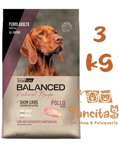 VITAL CAN BALANCED DOG NATURAL RECIPE POLLO 3KG