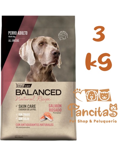 VITAL CAN BALANCED DOG NATURAL RECIPE CARNE SALMON 3KG